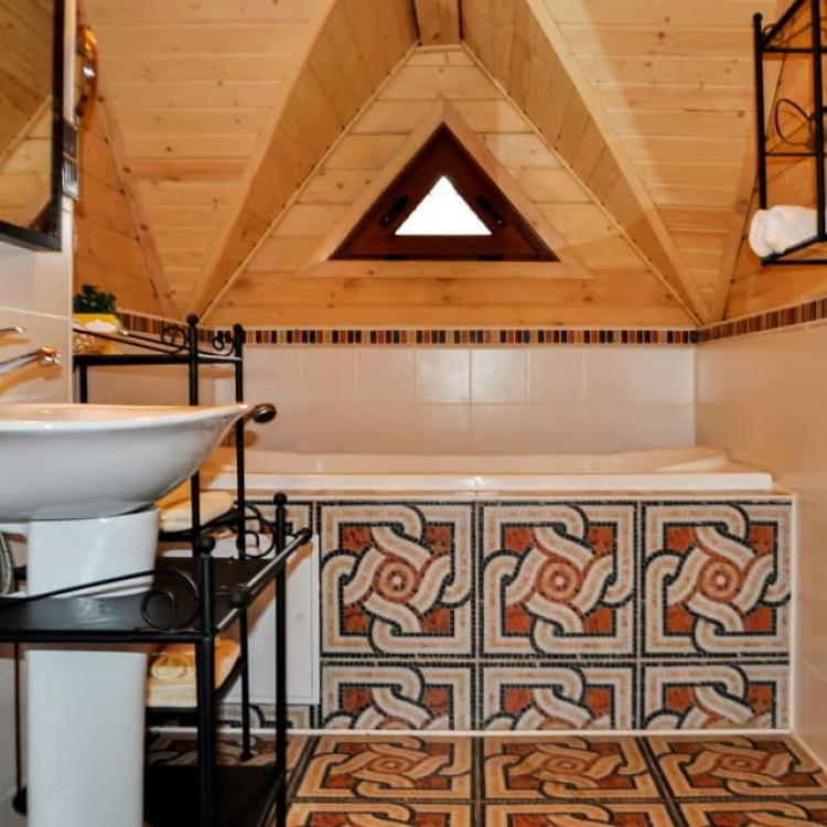 Ванная комната номера 2 местный 2 комнатный Cottage санатория Машук Аква-Терм. Железноводск